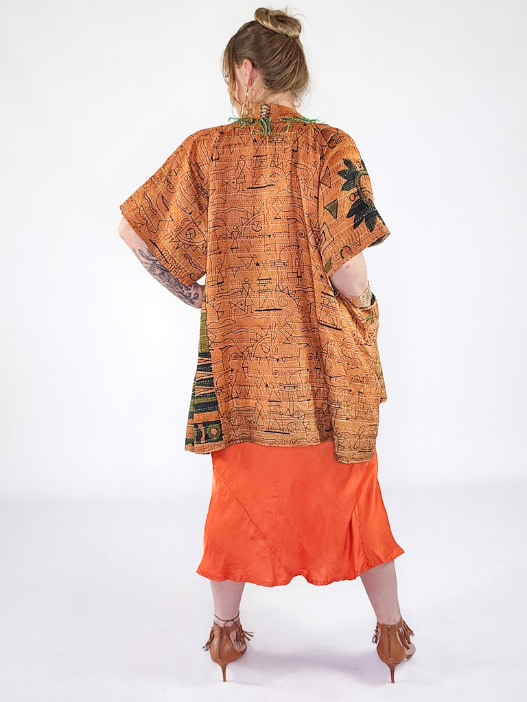 silk kimono reversable