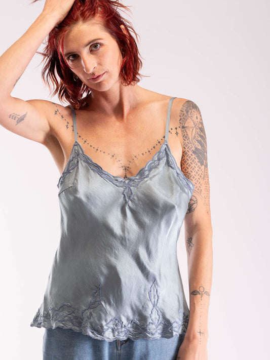 Marilyn Luxe Silk Satin Cami Dove