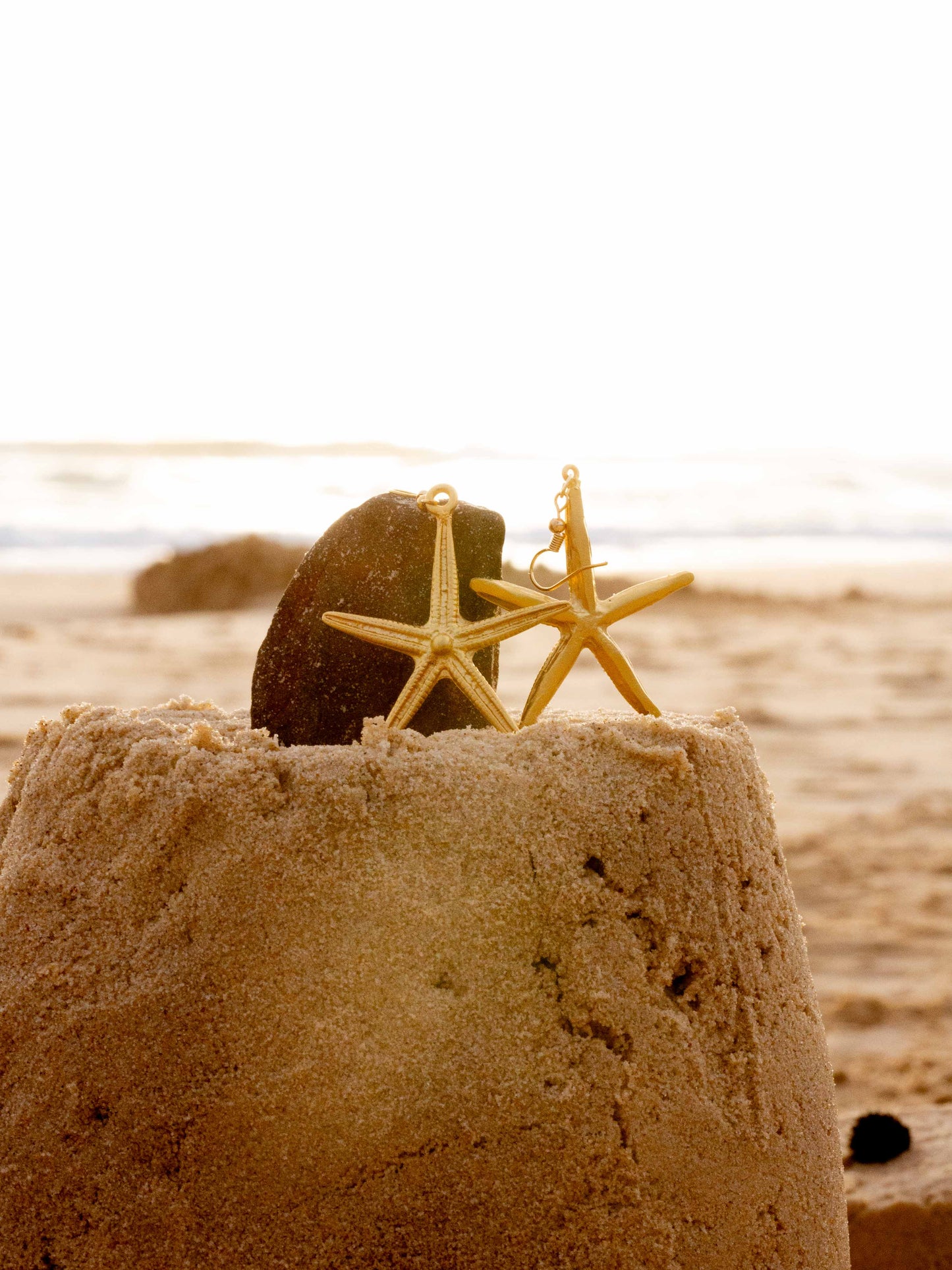 Gold Starfish Earrings