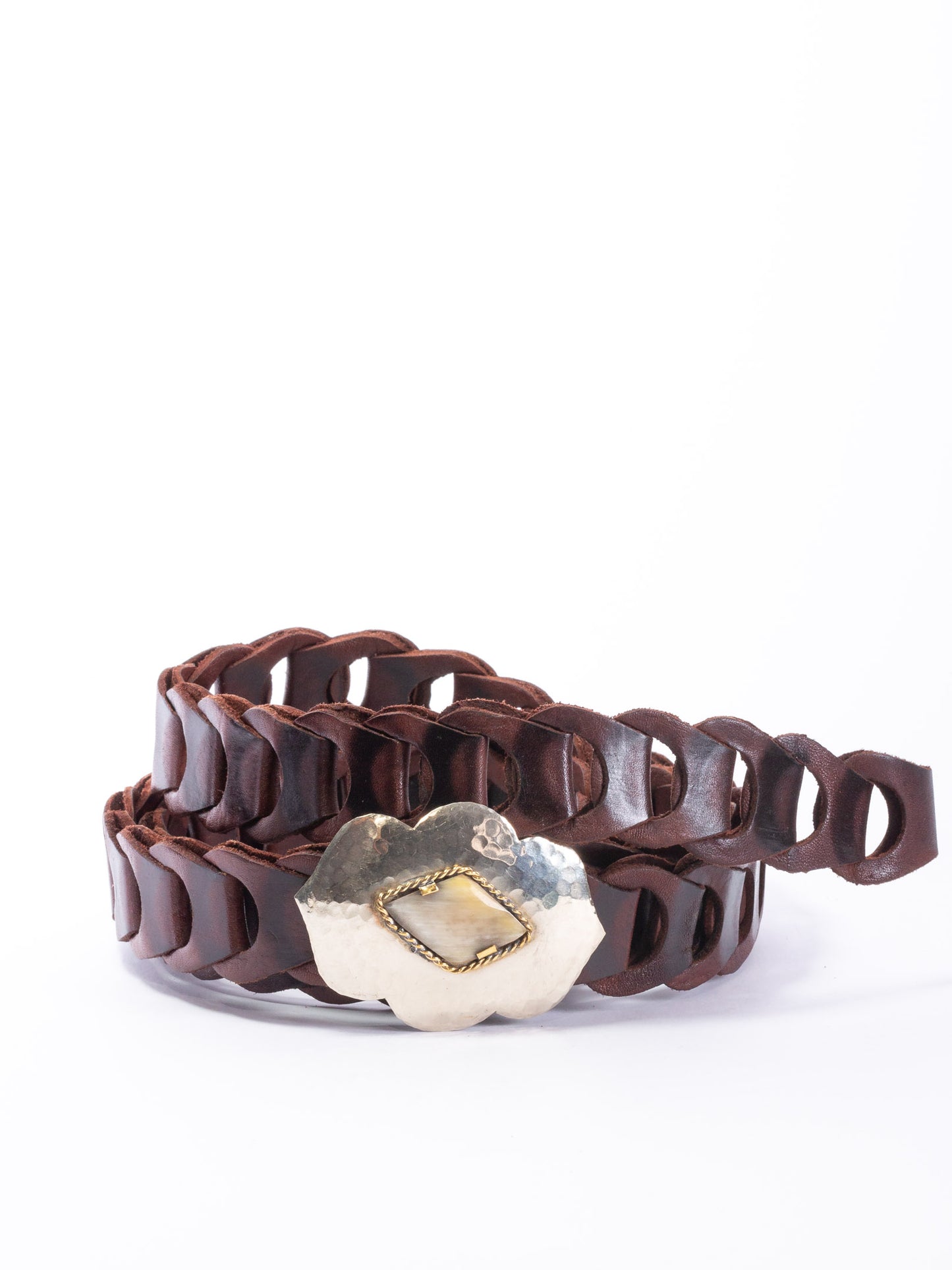 Casablanca Mini Belt Bone Butterfly Buckle