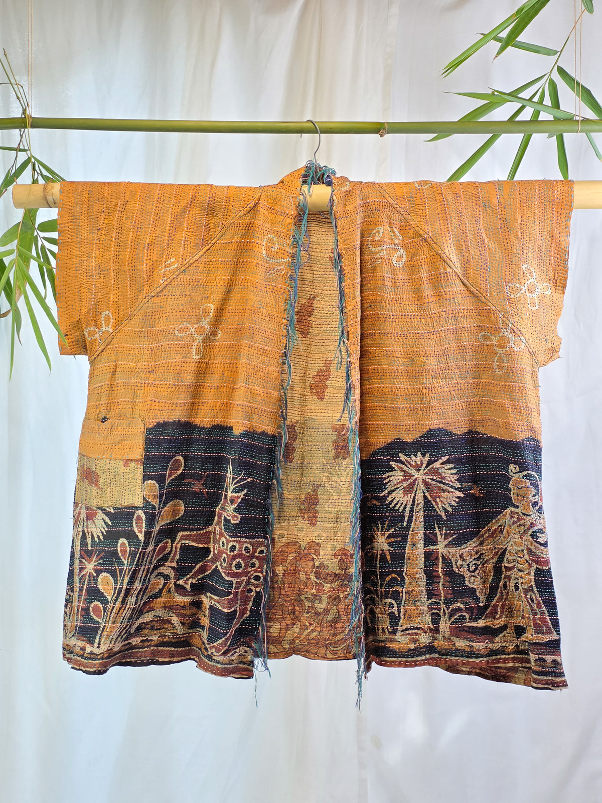 Batik Beauty — Reversible Silk Kantha Kimono