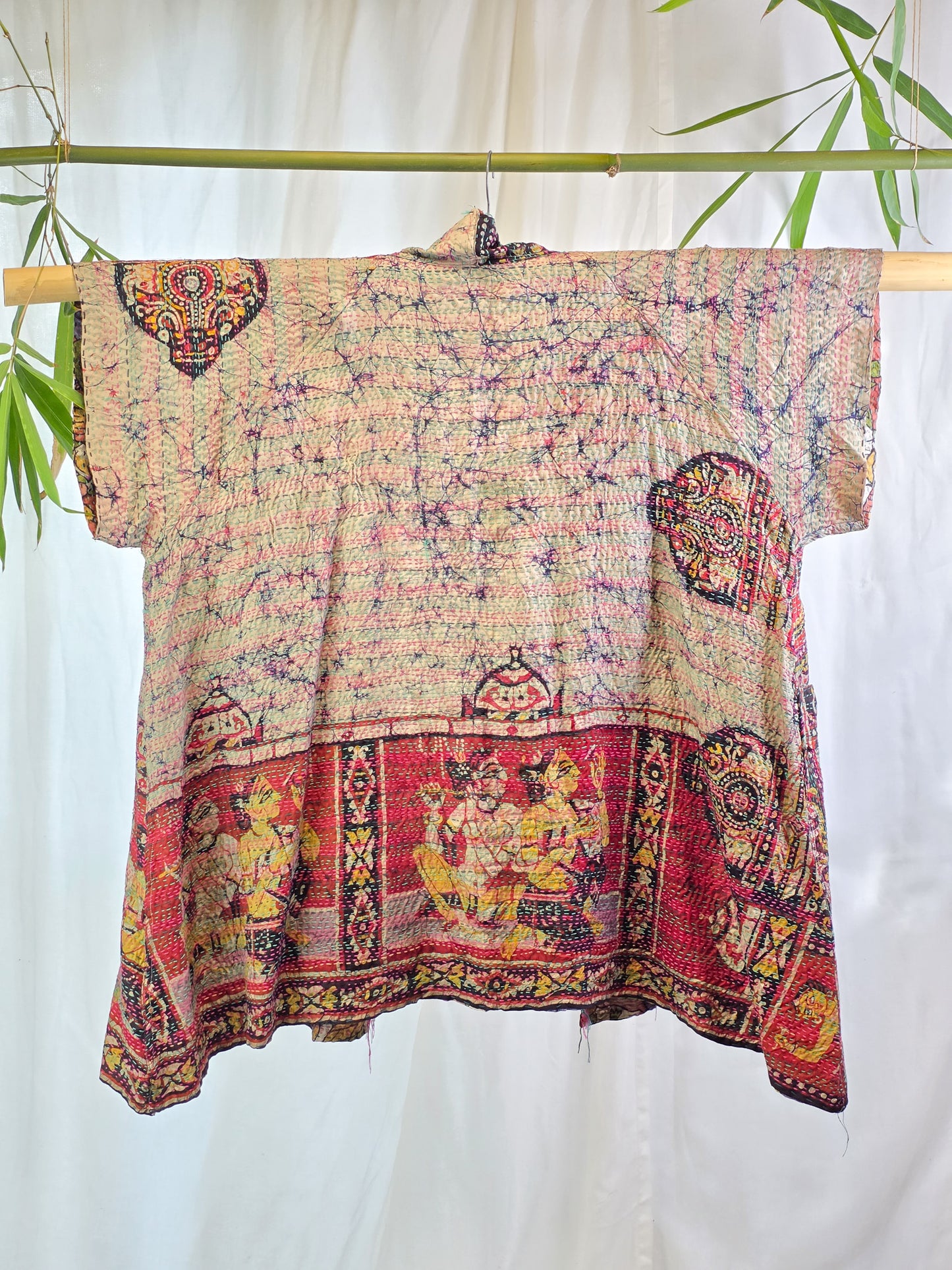 Natural Divinations — Reversible Silk Kantha Kimono