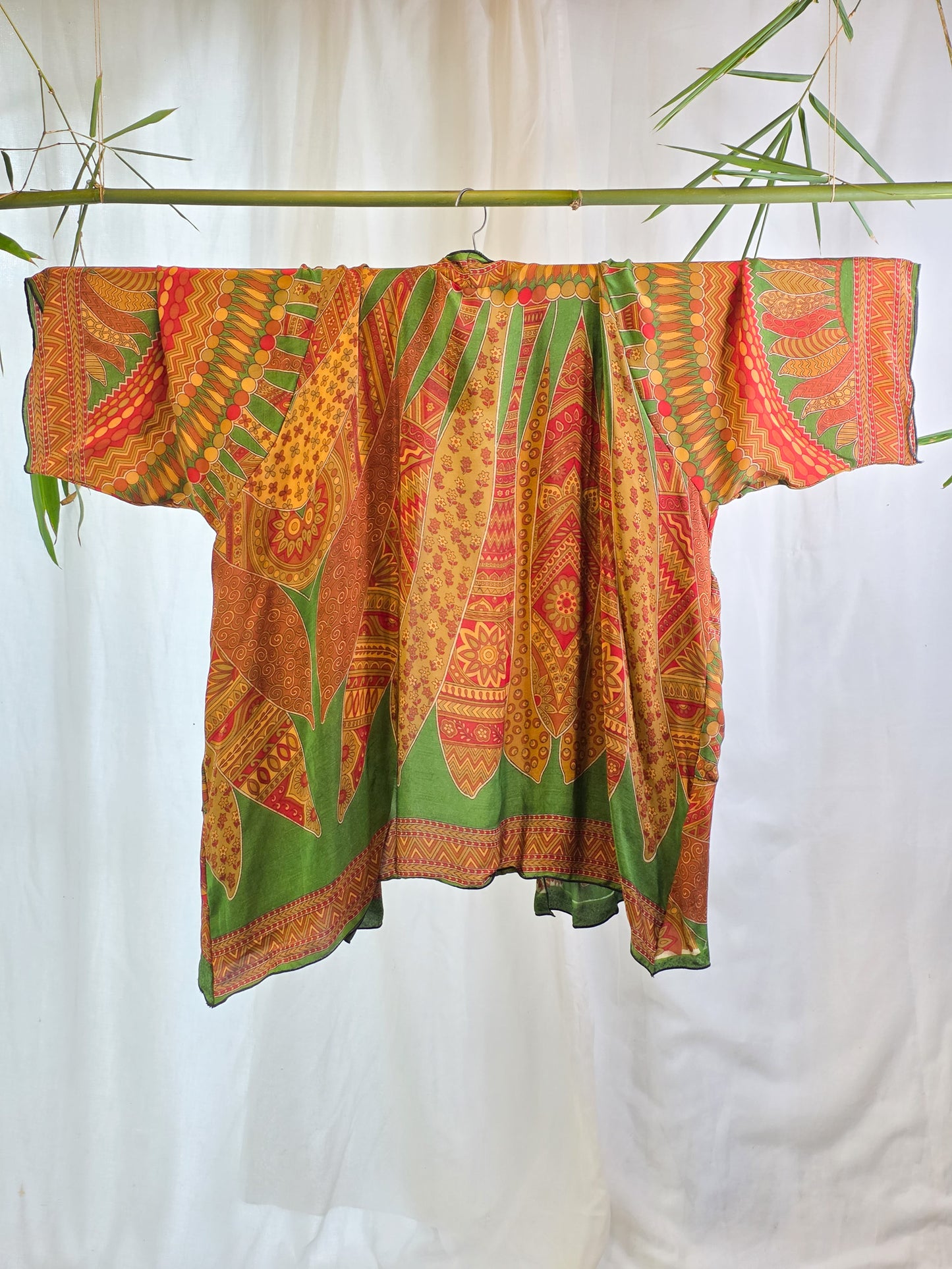 Little Girl Found Silk Crepe Kimono - 70's flair