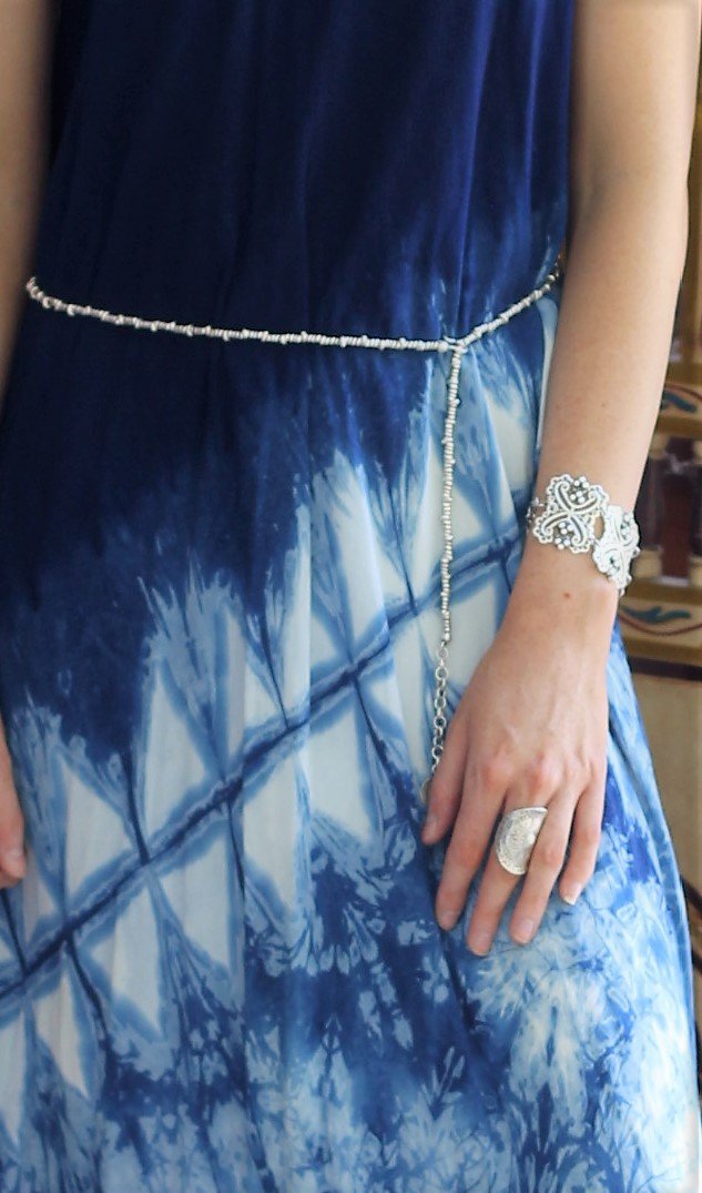 Zarif Silver Lace Bracelet