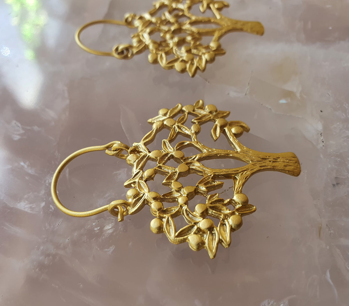 Gold Tree of Life Earrings