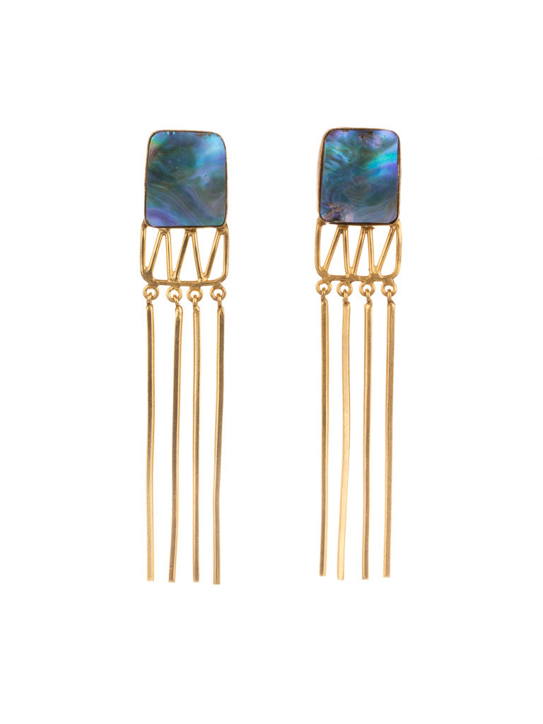 Paua shell earrings