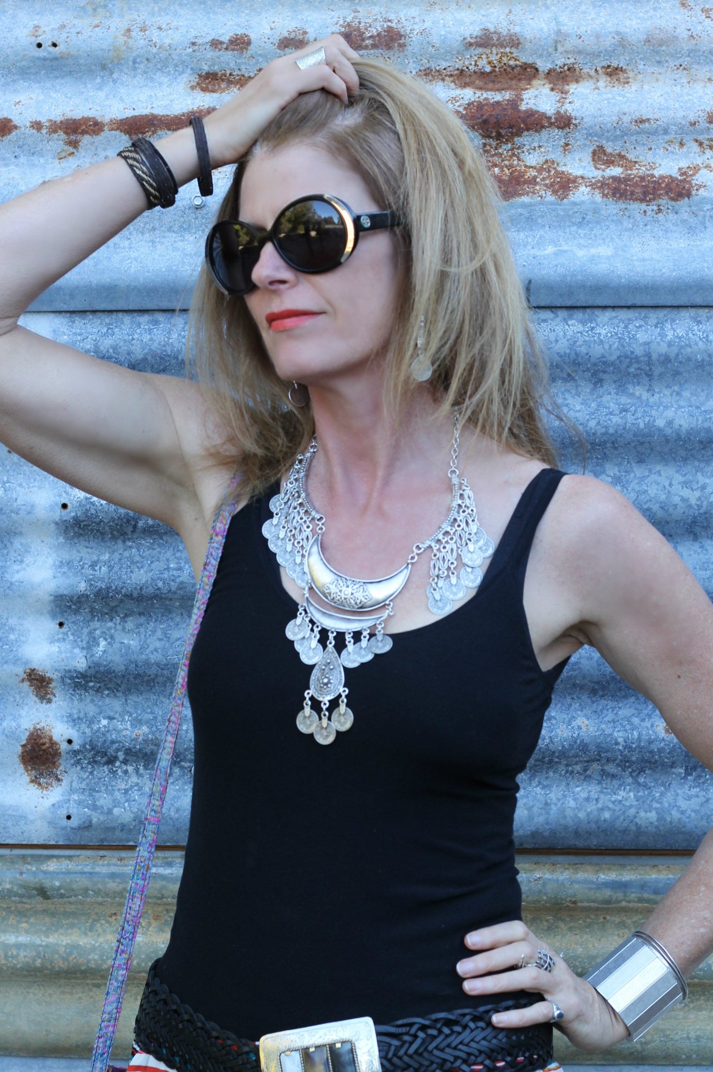 Moon Shadow Silver Necklace