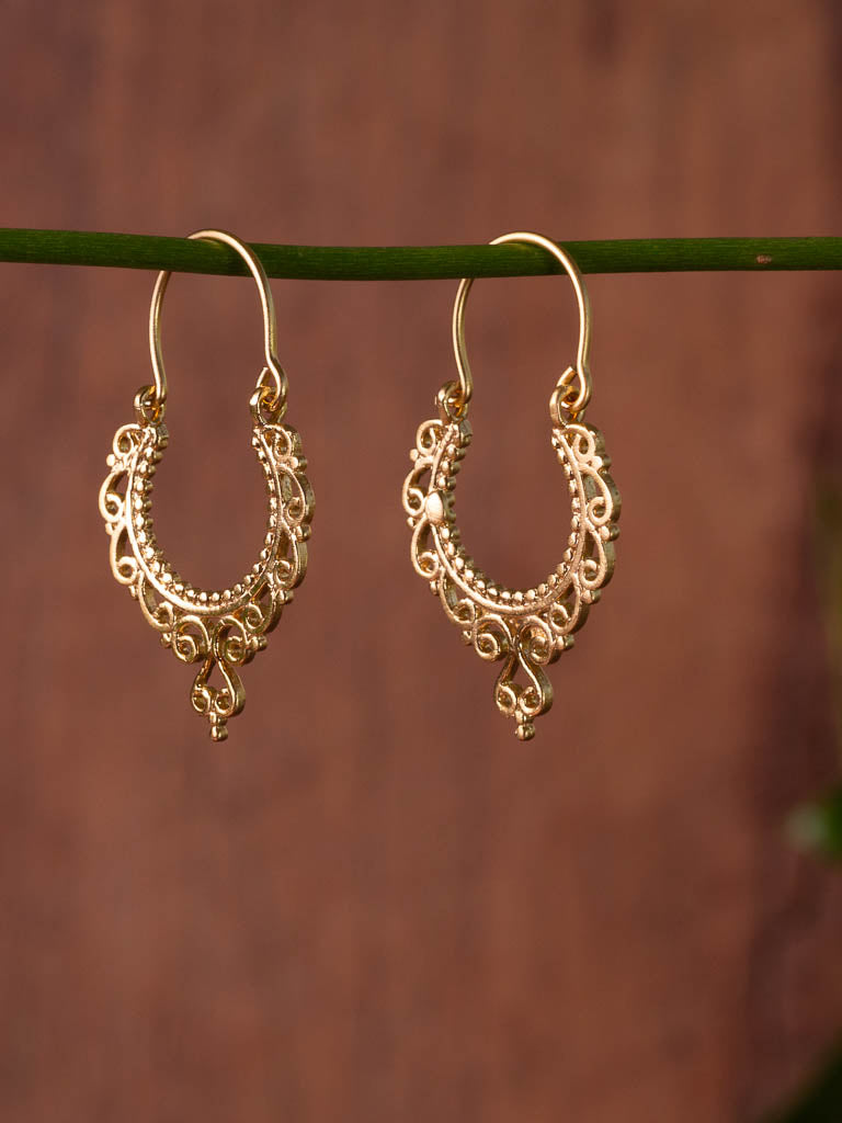 Gold Dervish Earring