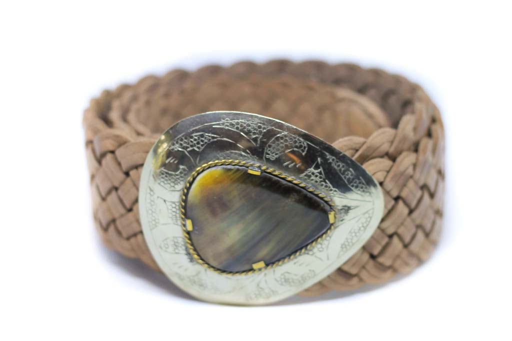 Marrakesh Wide Belt Teardrop Bone