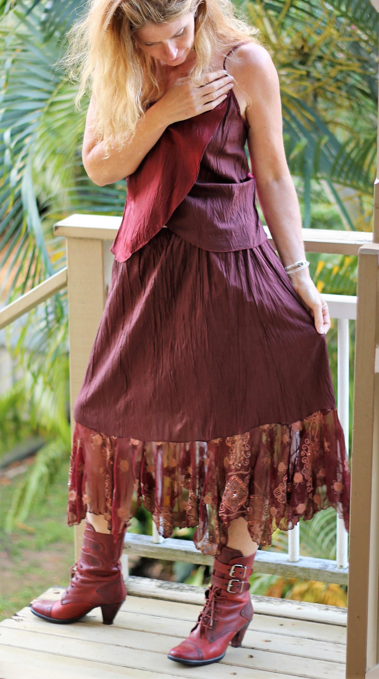 Silk skirt size 16 hotsell