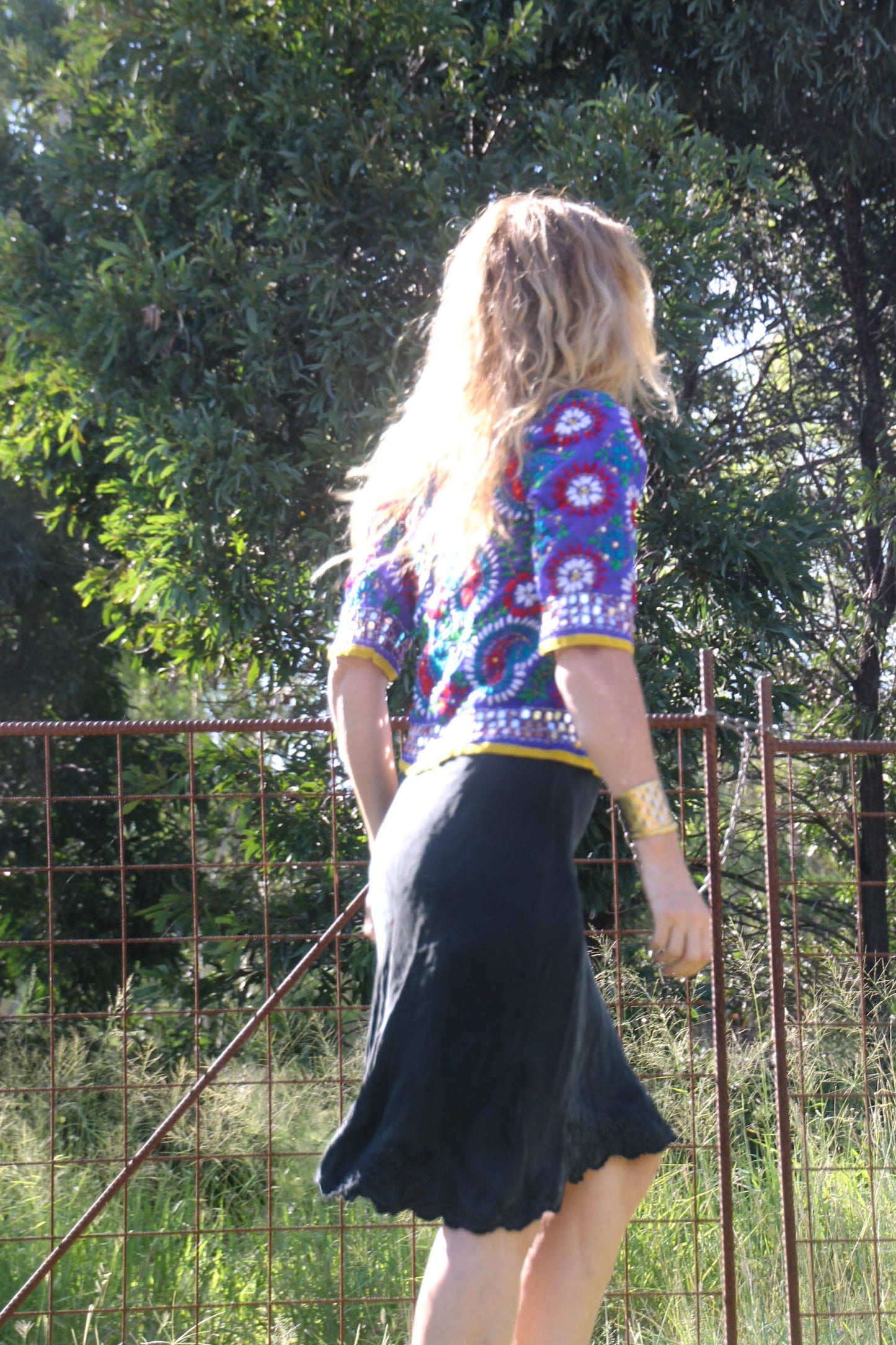 Gypsy Georgette Jacket Royal