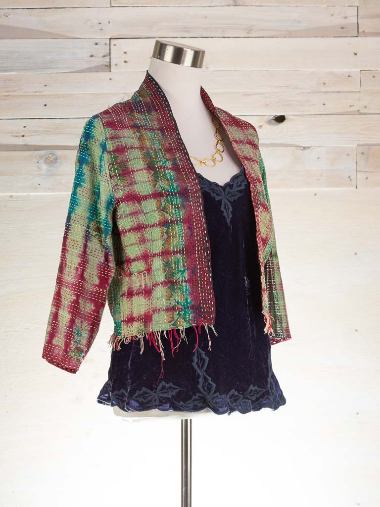 Chic Jacket — Turquoise Tie-Dye