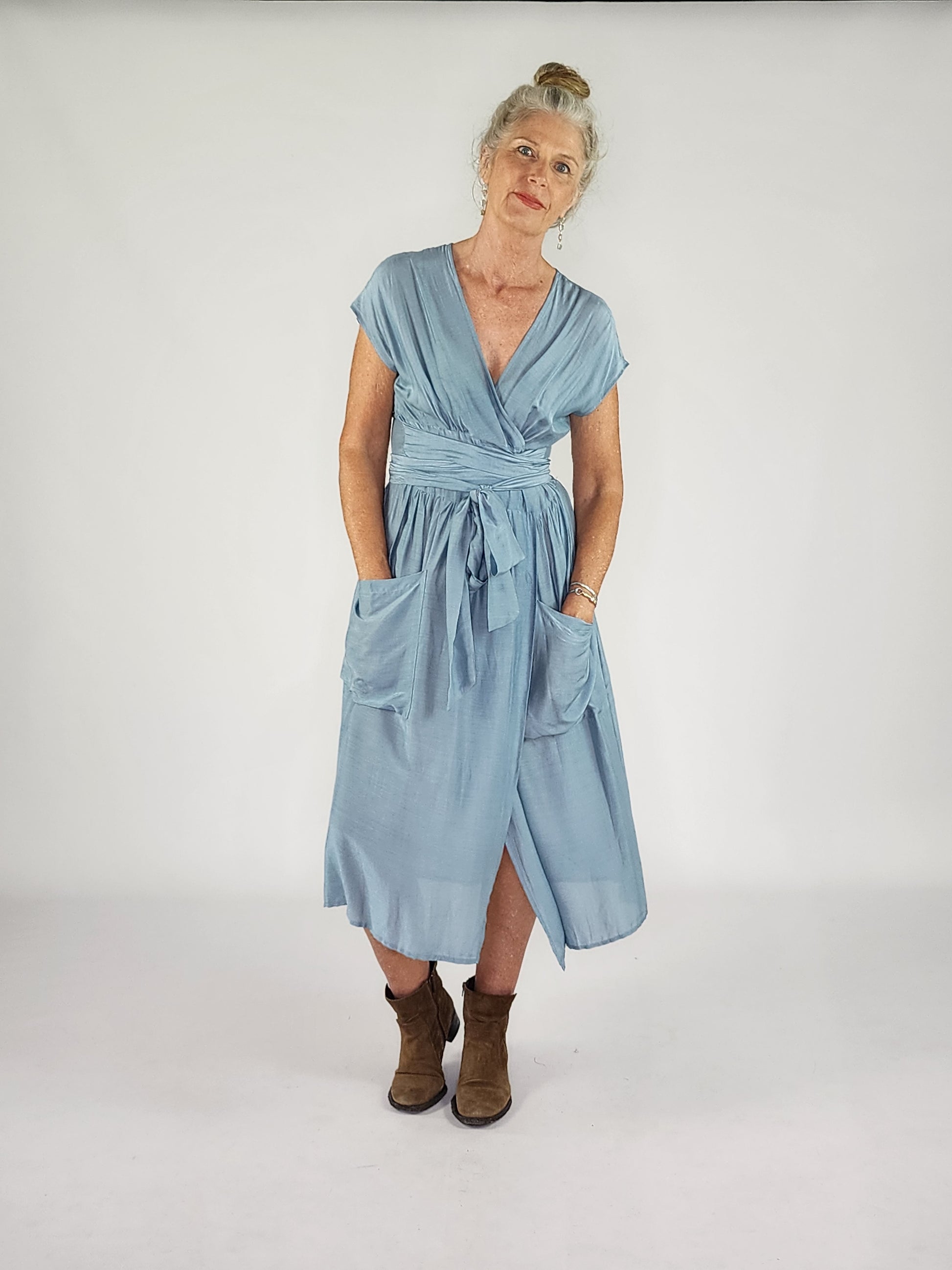 Brigette Dress Dove Blue Taboo Fashion & Accessories Brigette Dress Dove Blue Taboo Fashion & Accessories