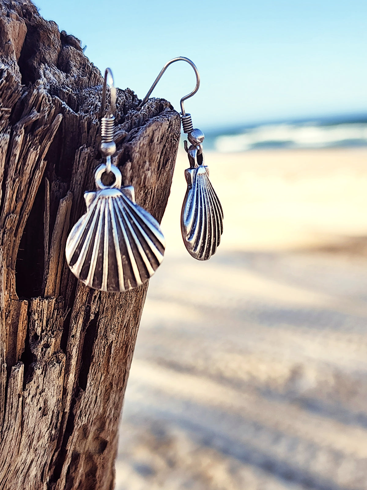 Tabu Shell Ring Shell Silver Earrings | Ocean Boho Jewellery | Taboo Fashion – taboo