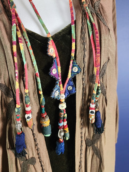 Fabric Lasso Necklace