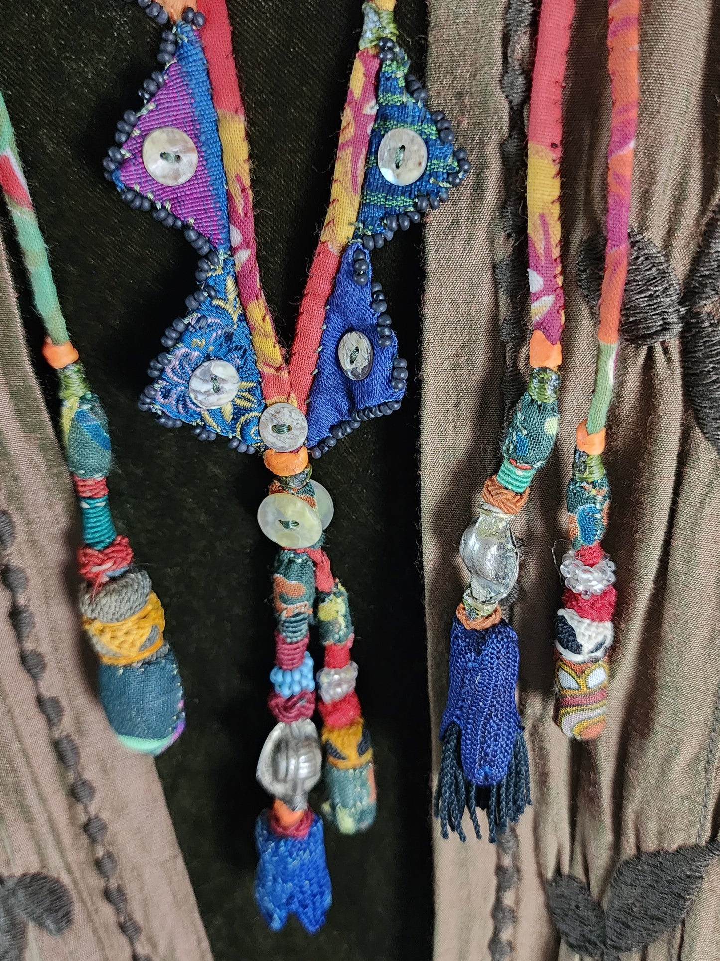 Fabric Lasso Necklace