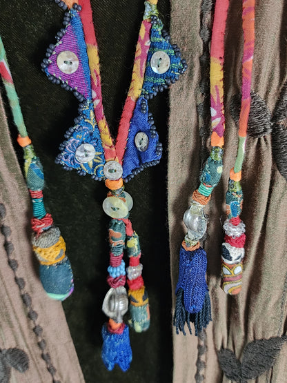 Fabric Lasso Necklace
