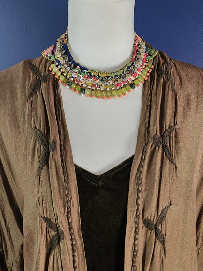 Moss Agate Tribal Collar
