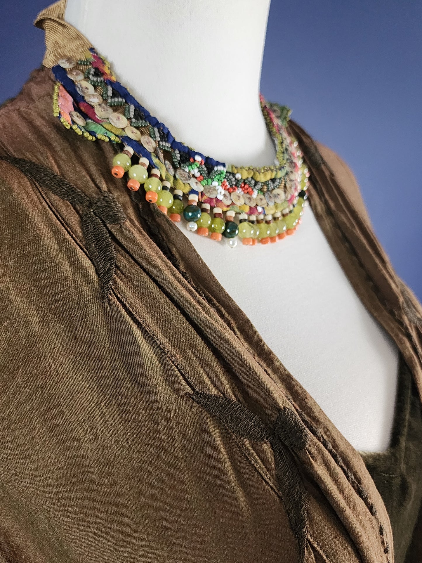 Moss Agate Tribal Collar