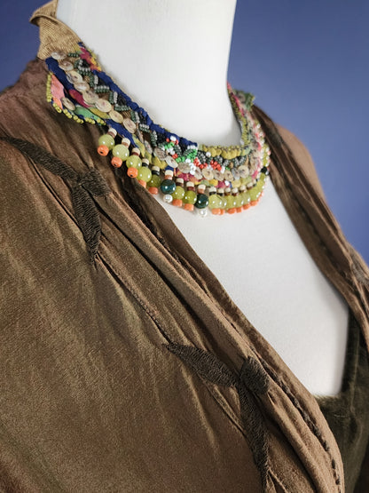 Moss Agate Tribal Collar