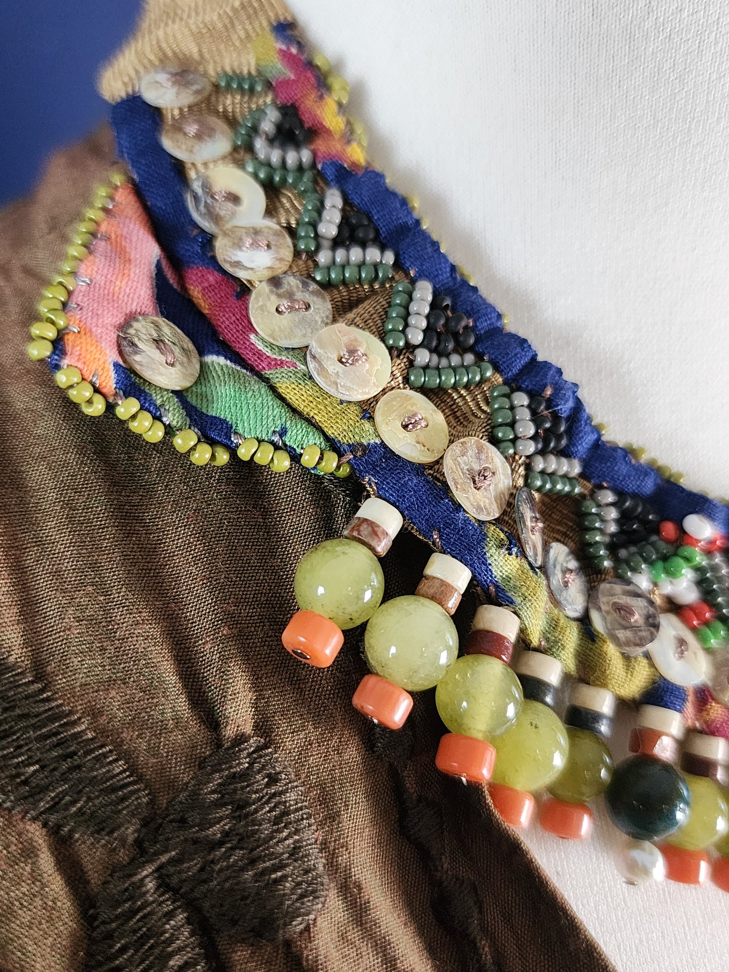 Moss Agate Tribal Collar