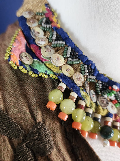 Moss Agate Tribal Collar