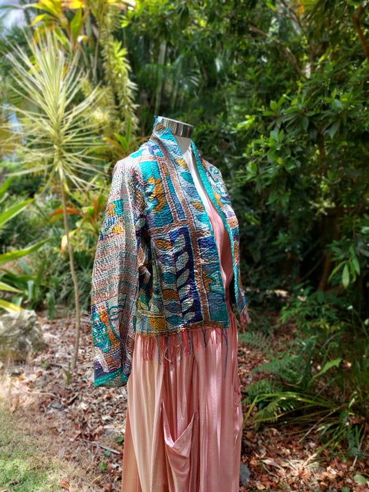 Boho Silk Chic Jacket. Autumn part 2 Size 12