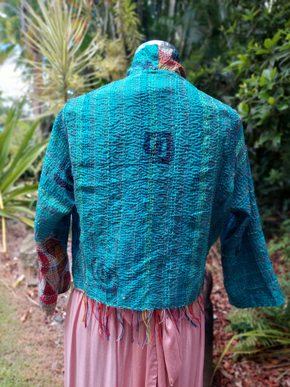 Boho Silk Chic Jacket. Autumn part 2 Size 12