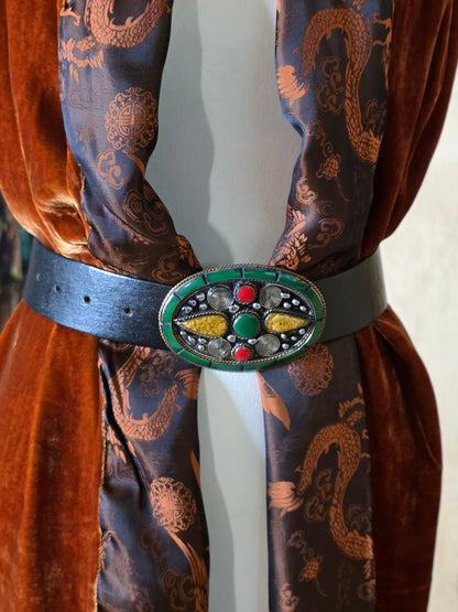 The Curated Edit - Silk Velvet Wrap and Mumbai Belt