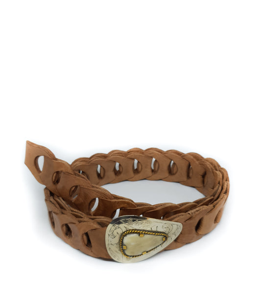 Casablanca Mini Belt Bone Buckle Teardrop