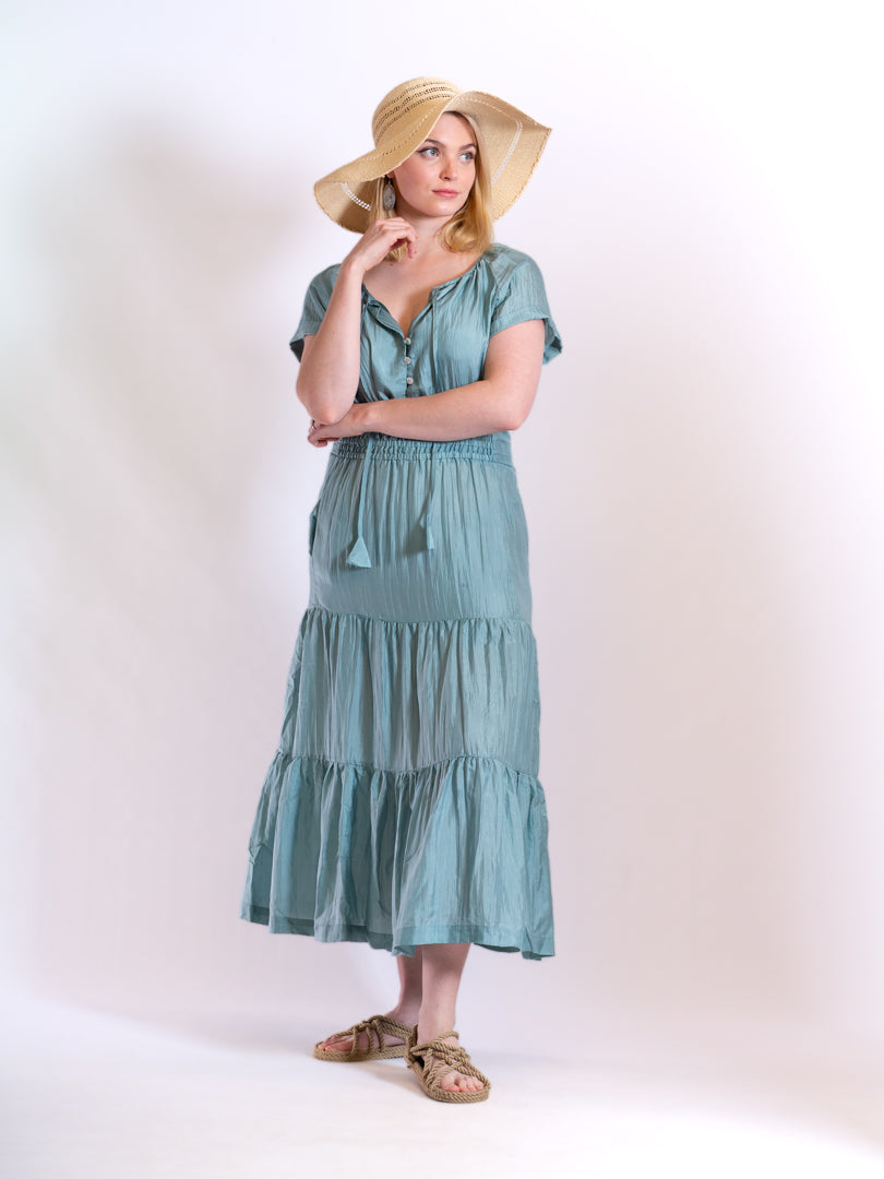 Amber pure silk dress