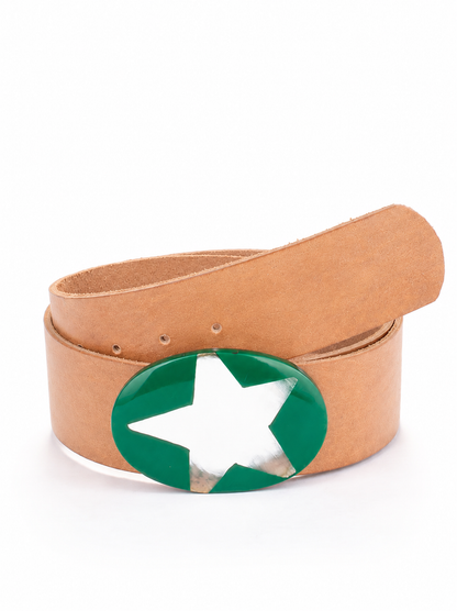 Stellar Leather Belt Oval
