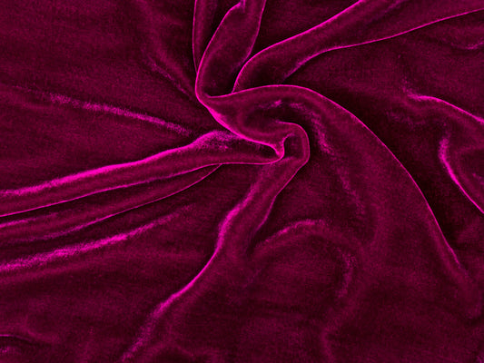Silk Velvet Slip Maxi Fuschia