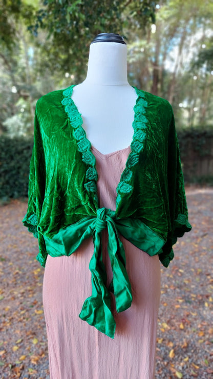 Kelly Wrap Top Kelly Green