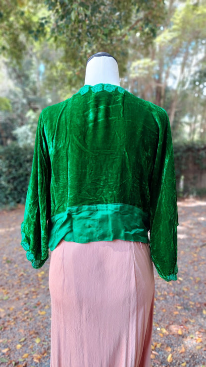Kelly Wrap Top Kelly Green
