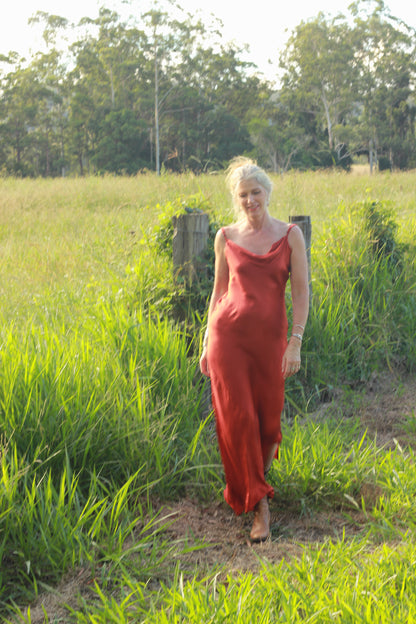 Sophia Cowl Slip Dress assorted colours