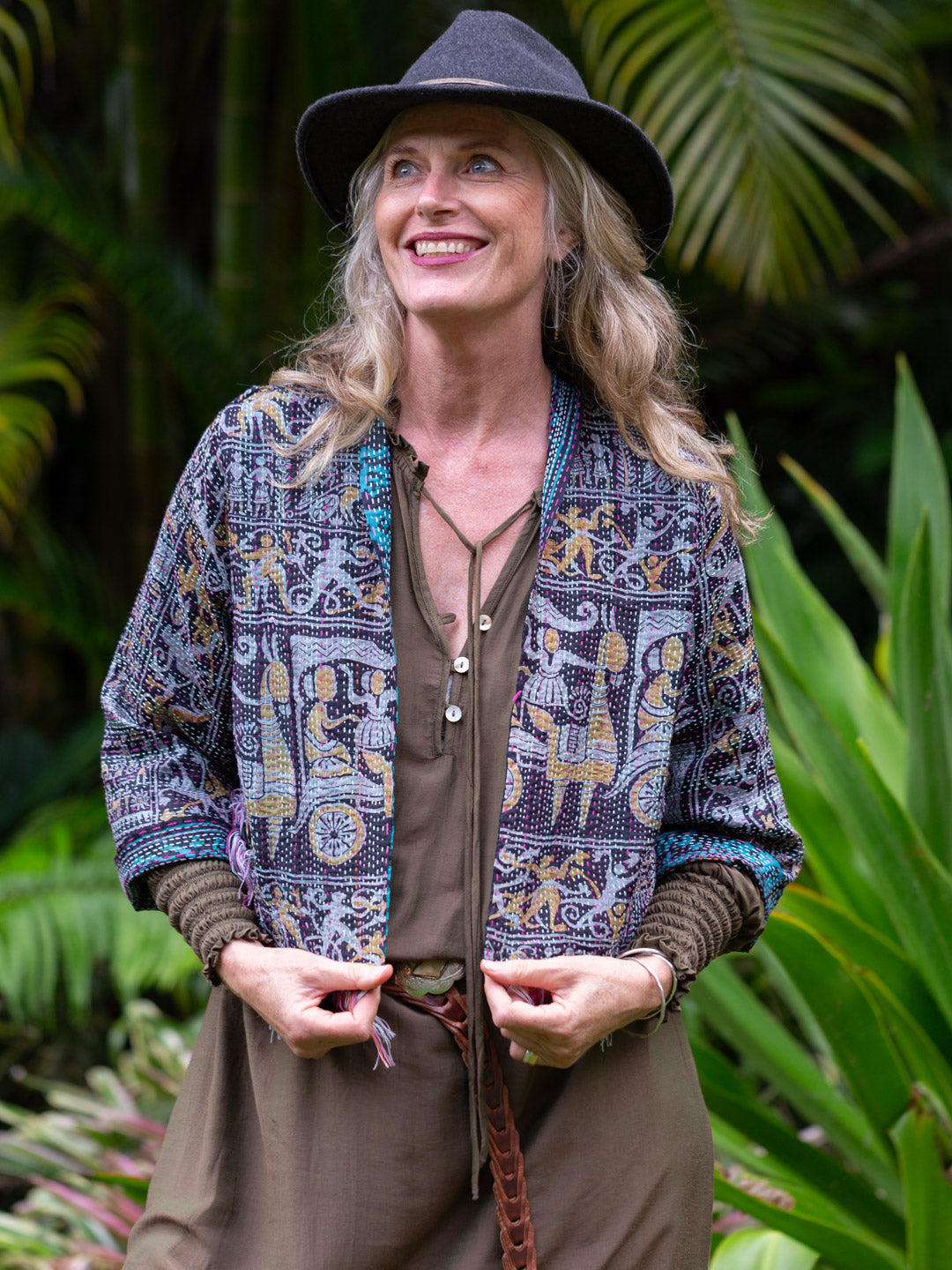 Boho Chic Jacket. Island Life Size 14