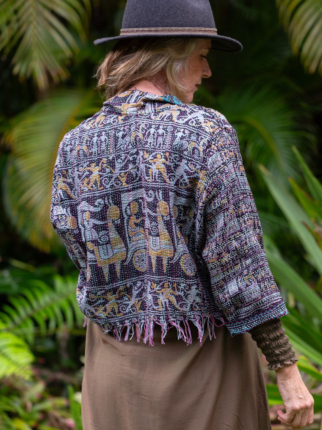 Boho Chic Jacket. Island Life Size 14