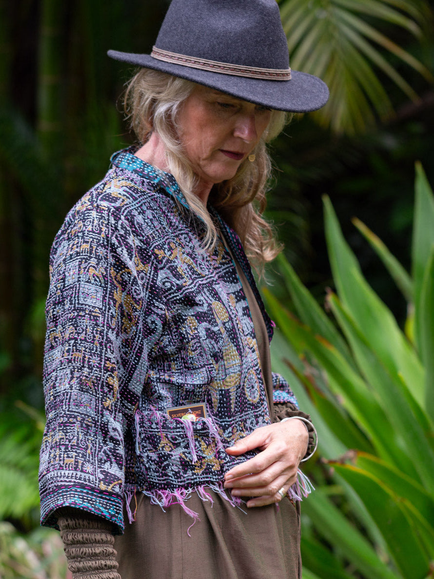 Boho Chic Jacket. Island Life Size 14