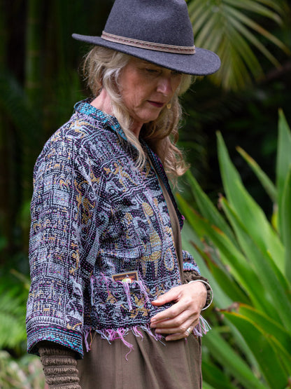 Boho Chic Jacket. Island Life Size 14