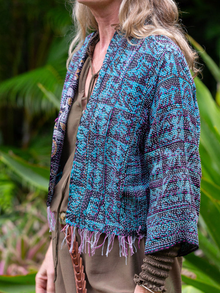Boho Chic Jacket. Island Life Size 14