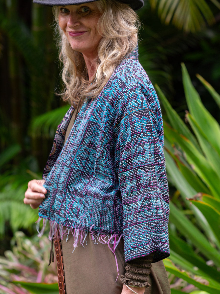 Boho Chic Jacket. Island Life Size 14