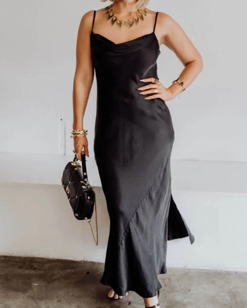 Sophia Cowl Slip Dress assorted colours