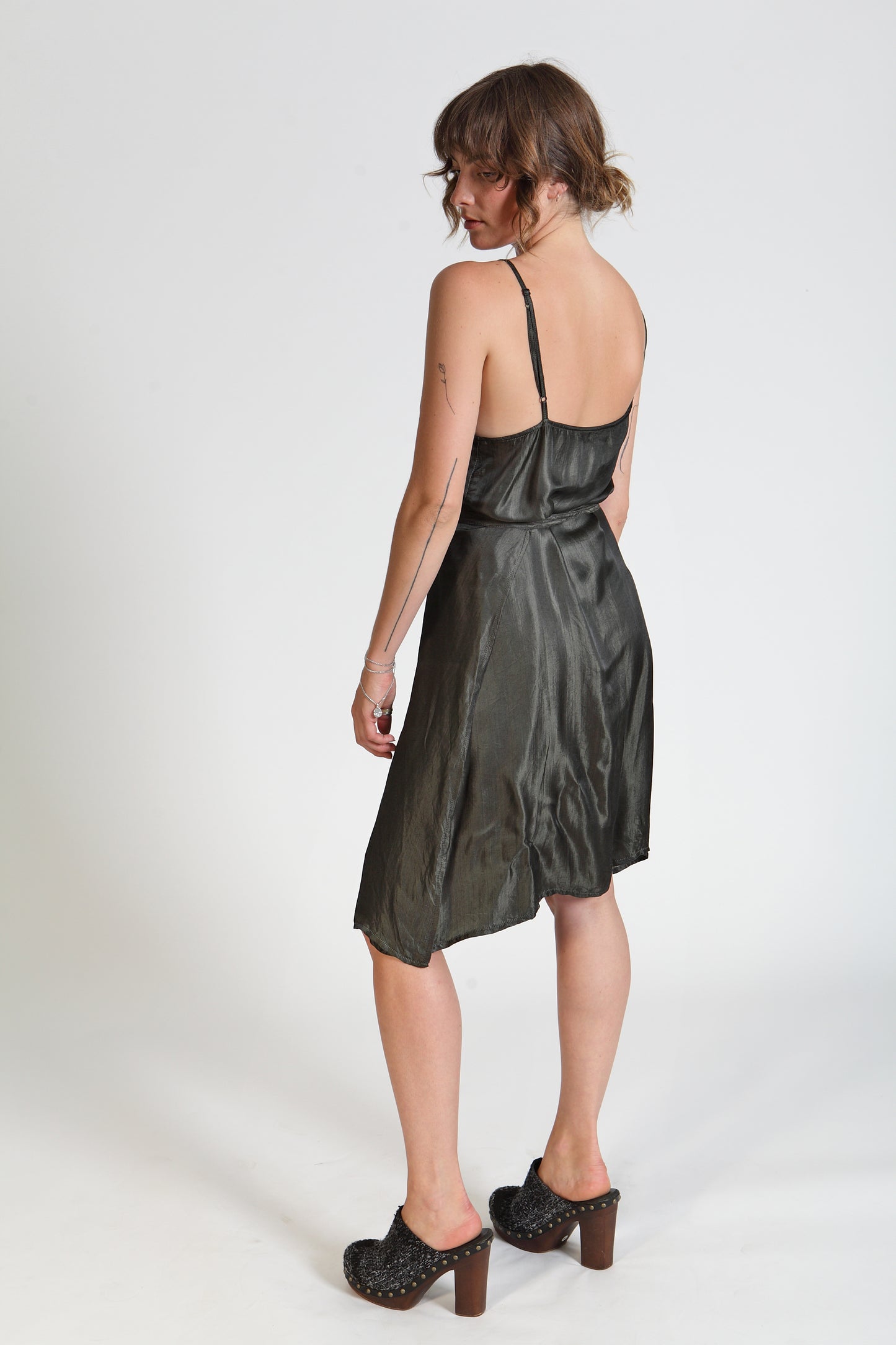 Otomo Charcoal Wrap Dress