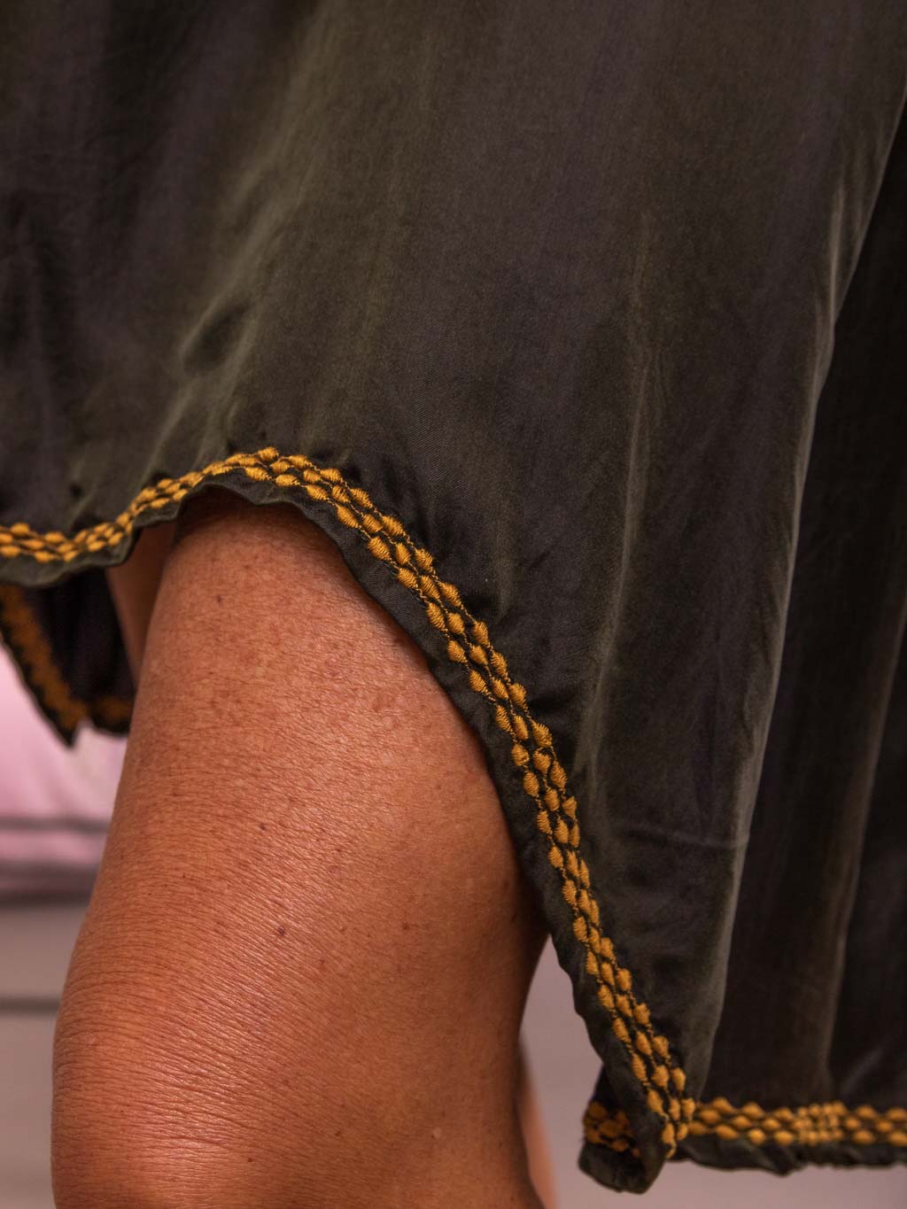 Dark Olive Slip Dress