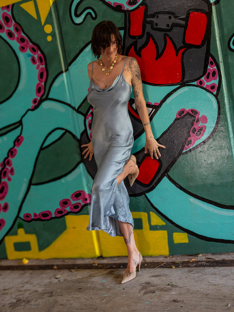 Sophia Cowl Slip Dress assorted colours