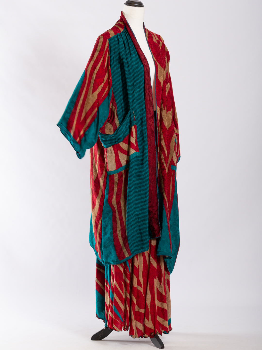 Silk Circle Skirt 'Flames'