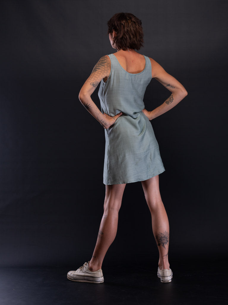 Silk-linen shift dress Taboo Fashion & Accessories Silk-linen shift dress Taboo Fashion & Accessories