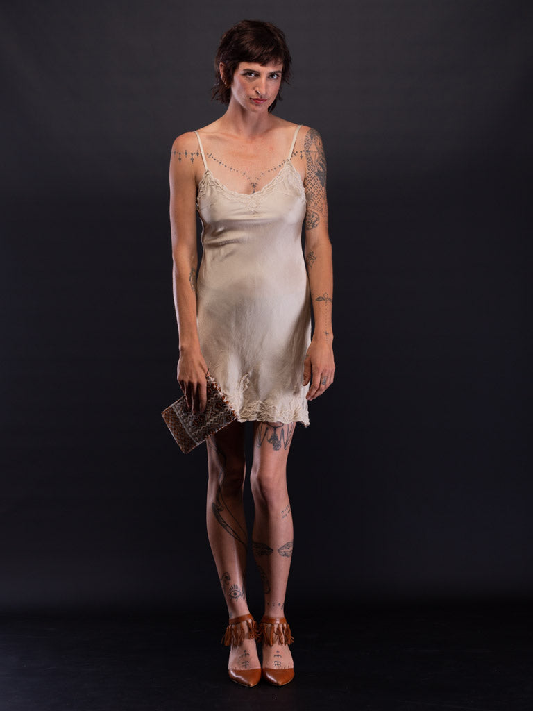 Marilyn Luxe Silk Satin Luxe Mini Slip XS