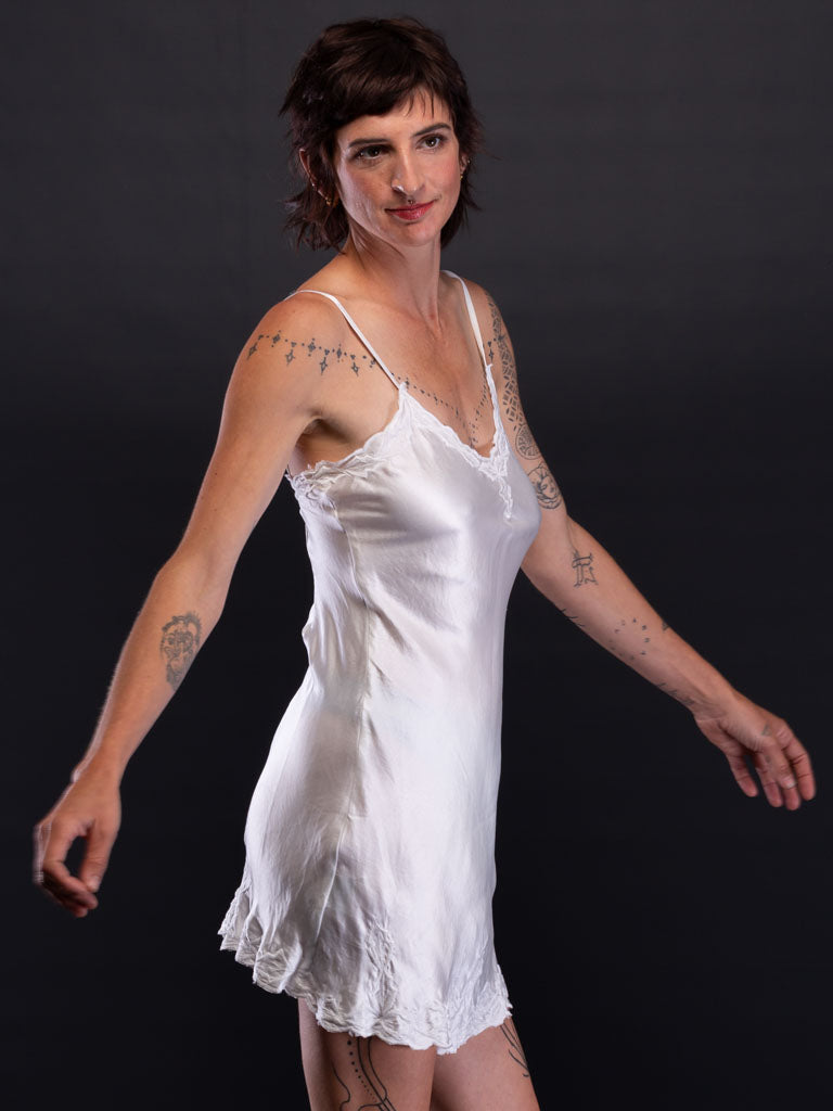 Marilyn Luxe Silk Satin Luxe Mini Slip XS